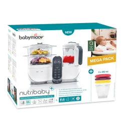 Robot Bundle NutriBaby(+) + 3 Babybols 250 ml - Blanc