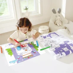 Rouleau à dessin 5m avec feutres Château fort