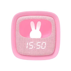 Réveil et veilleuse en silicone Billy Clock marshmallow