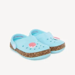 Sabots avec badge fleur et lanière pour bébé fille