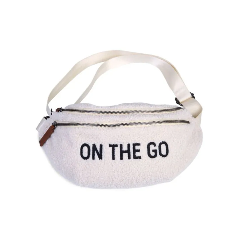 Sac banane Bag on the go Teddy écru effet bouclette