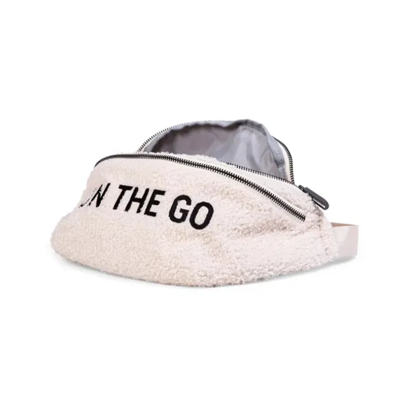 Sac banane Bag on the go Teddy écru effet bouclette