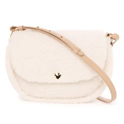 Sac bandoulière en sherpa moutonnée pour fille