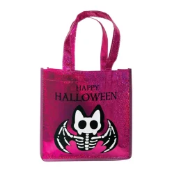 Sac à bonbons pailleté chauve-souris - Rose