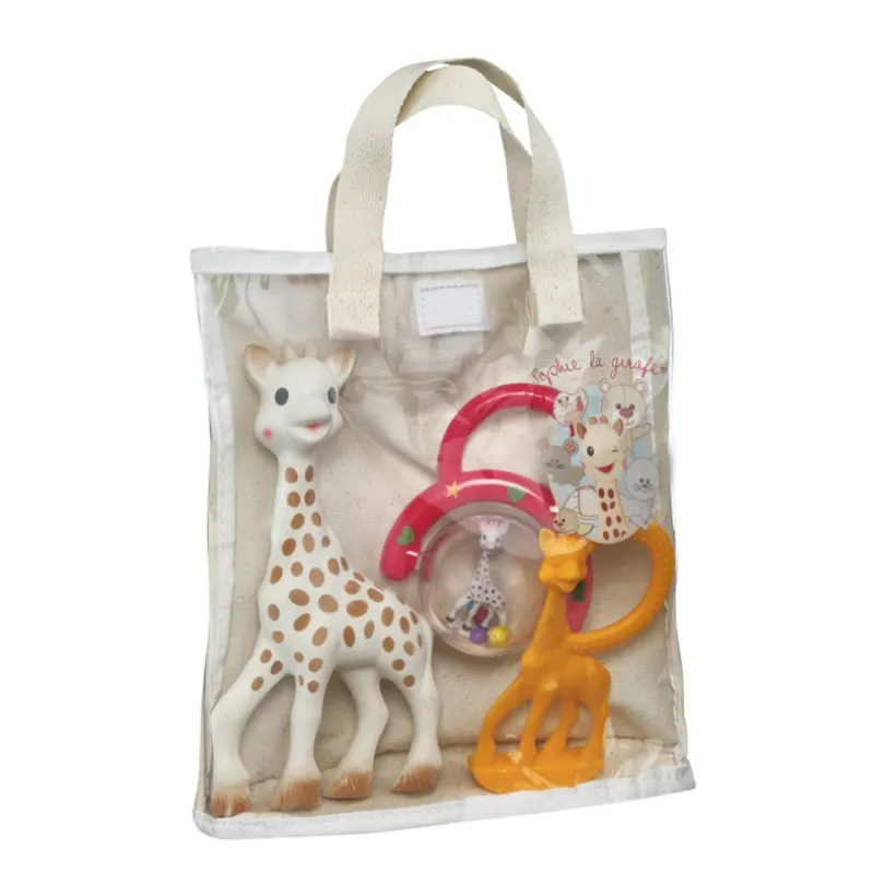 Sac cadeau avec 3 jouets d'éveil Sophie la Girafe