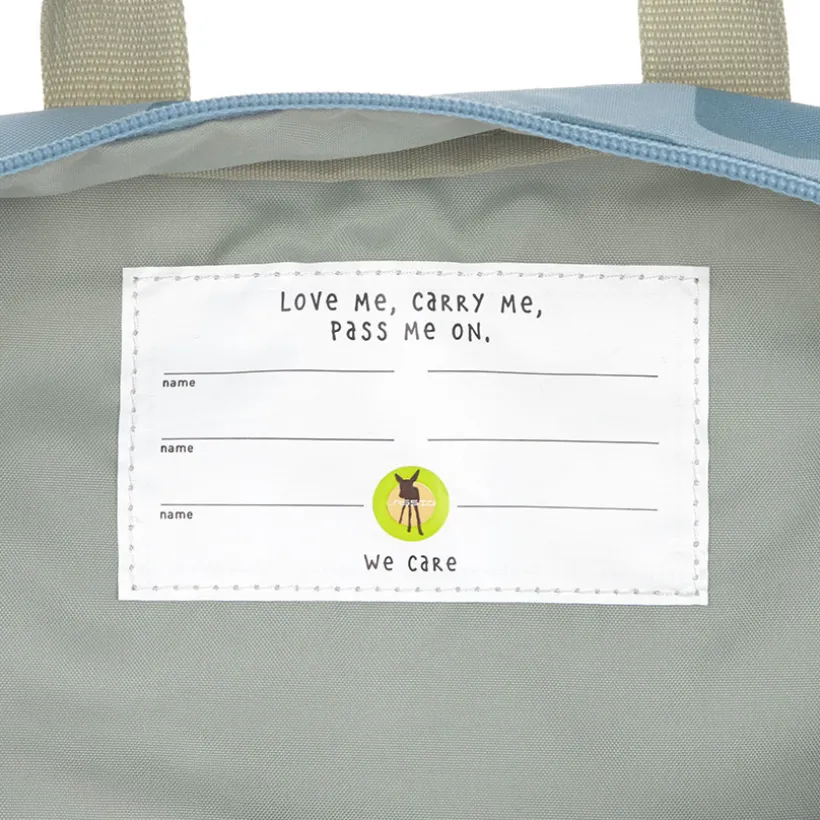 Sac à dos enfant Mini Pattern carré Party Bleu