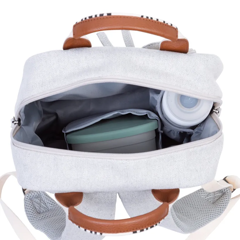 Sac à dos enfants Mini Club Signature Canvas Off White
