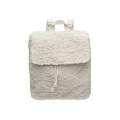 Sac à dos en tissu bouclette - Naturel