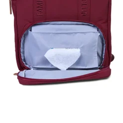 Sac à dos Family Club Signature + pochette + matelas à langer urban bordeaux