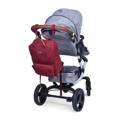 Sac à dos Family Club Signature + pochette + matelas à langer urban bordeaux
