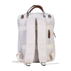 Sac à dos Family Club Signature en teddy offwhite