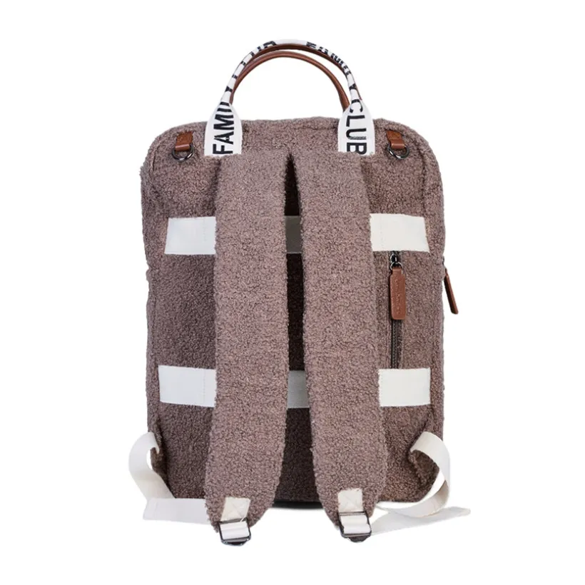 Sac à dos Family Club Signature en teddy soft brown