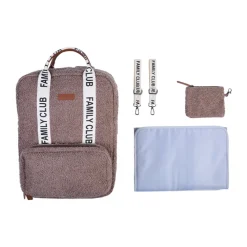 Sac à dos Family Club Signature en teddy soft brown