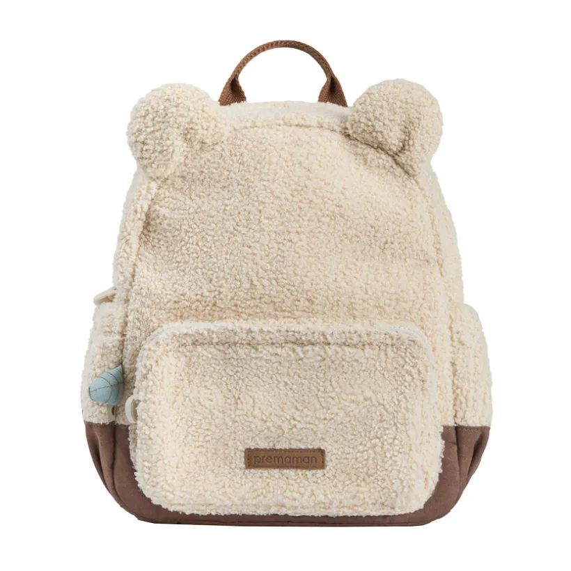 Sac à dos isotherme en bouclettes Roi des Forêts beige