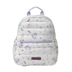 Sac à dos isotherme imprimé licornes blanc