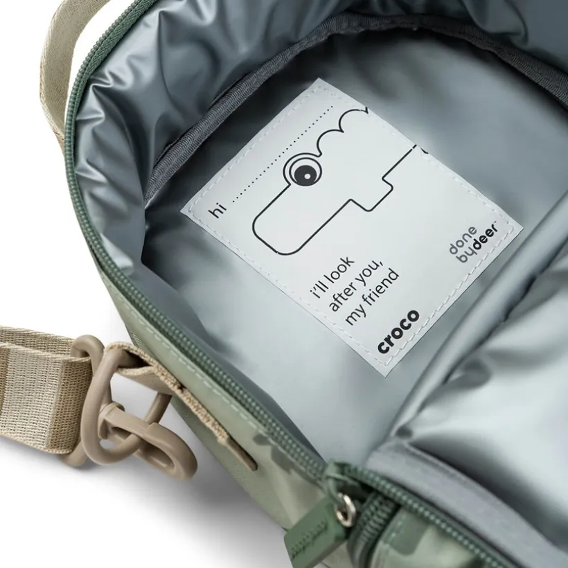 Sac à dos isotherme pour enfant Croco vert