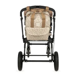Sac à dos à langer imprimé cœurs Poppy + tapis cannelle