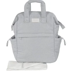 Sac à dos à langer Little Bloom Vichy Gris