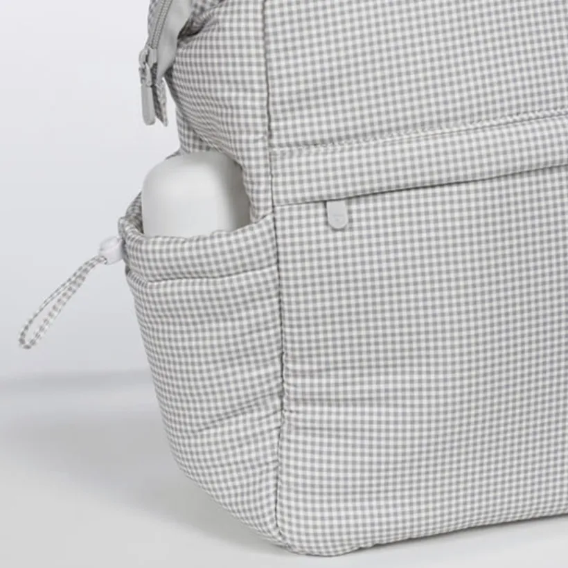 Sac à dos à langer Little Bloom Vichy Gris