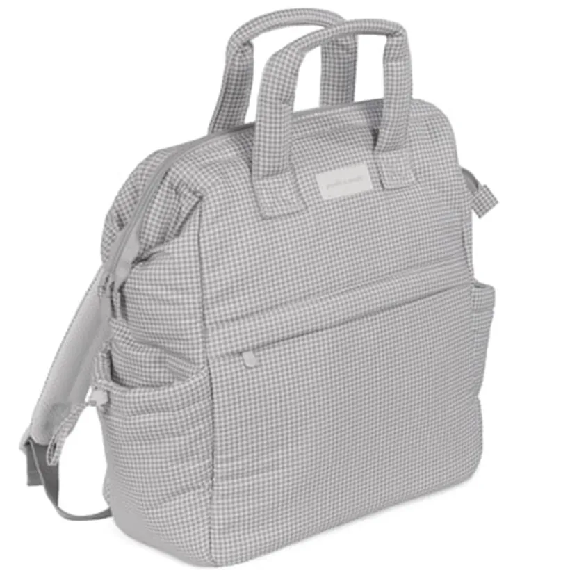 Sac à dos à langer Little Bloom Vichy Gris