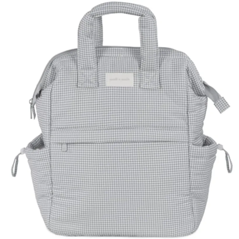 Sac à dos à langer Little Bloom Vichy Gris