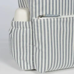 Sac à dos à langer Praliné à rayures - Matcha