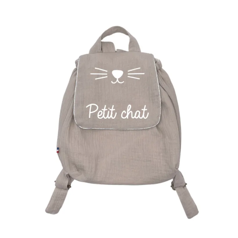 Sac à dos Petit chat - Beige