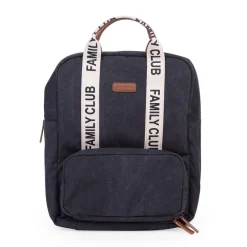 Sac à dos signature + pochette + matelas à langer Family Club noir