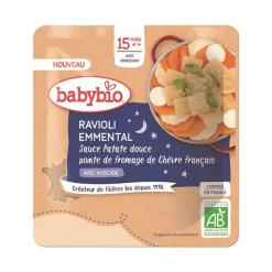 Sachet de ravioli emmental avec sauce de patate douce et fromage de chèvre 190g