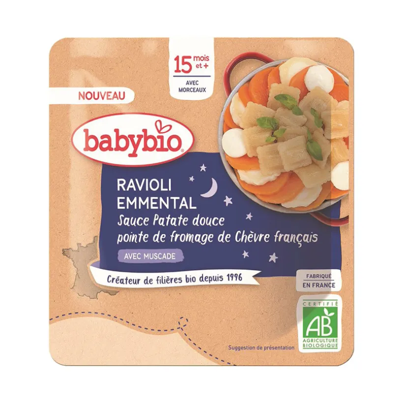 Sachet de ravioli emmental avec sauce de patate douce et fromage de chèvre 190g
