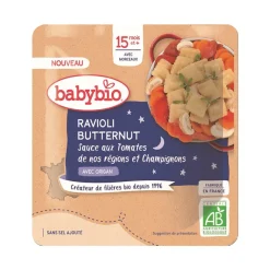 Sachet de raviolis et butternut avec sauce tomates et champignons 190g