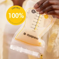 Sachets de conservation pour lait maternel à versement facile 210ml - 25pcs