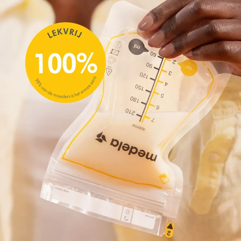 Sachets de conservation pour lait maternel à versement facile 210ml - 25pcs