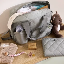 Sac à langer avec tapis matelassé Stockholm vert