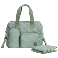 Sac à langer avec tapis matelassé Stockholm vert