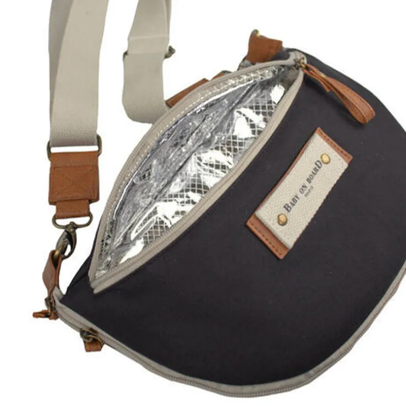 Sac à langer banane Armelle - Noir