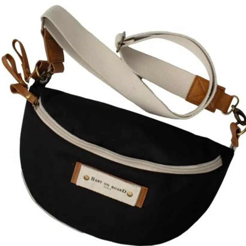 Sac à langer banane Armelle - Noir