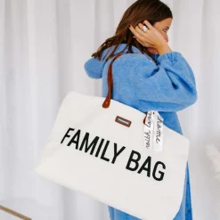 Sac à langer Family bag Teddy écru