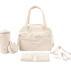 Sac à langer Fluffy Corduroy Beige