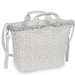 Sac à langer Little Bloom Fleurs Gris