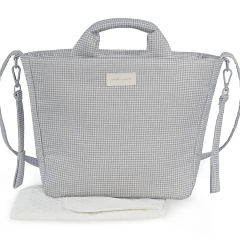 Sac à langer Little Bloom Vichy Gris