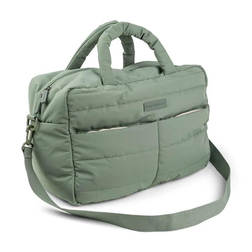 Sac à langer matelassé avec tapis vert