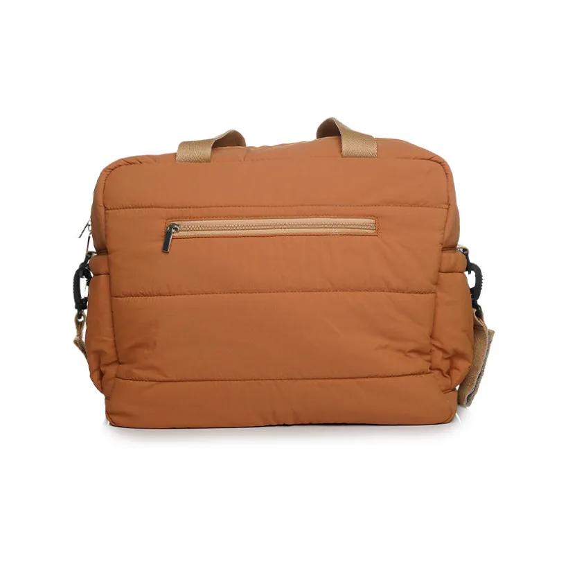 Sac à langer matelassé avec tapis Pluméa ocre