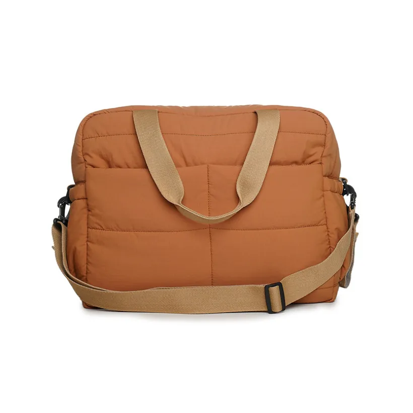 Sac à langer matelassé avec tapis Pluméa ocre