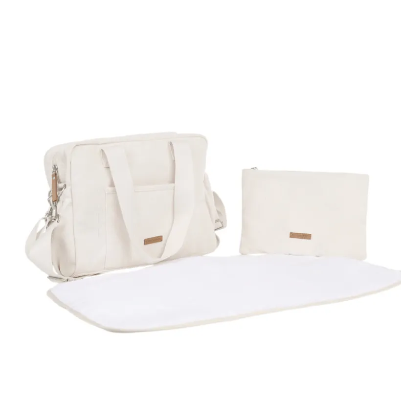 Sac à langer Mini Bergen + Tapis à langer - écru