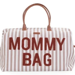 Sac à langer Mommy Bag Rayures Nude Terracotta