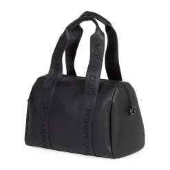 Sac à langer Mommy Club Signature en cuir vegan + tapis à langer noir