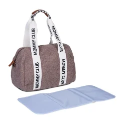 Sac à langer Mommy Club Signature en teddy Brun clair