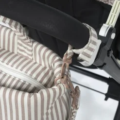 Sac à langer Praliné à rayures - Moka