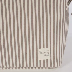 Sac à langer Praliné à rayures - Moka